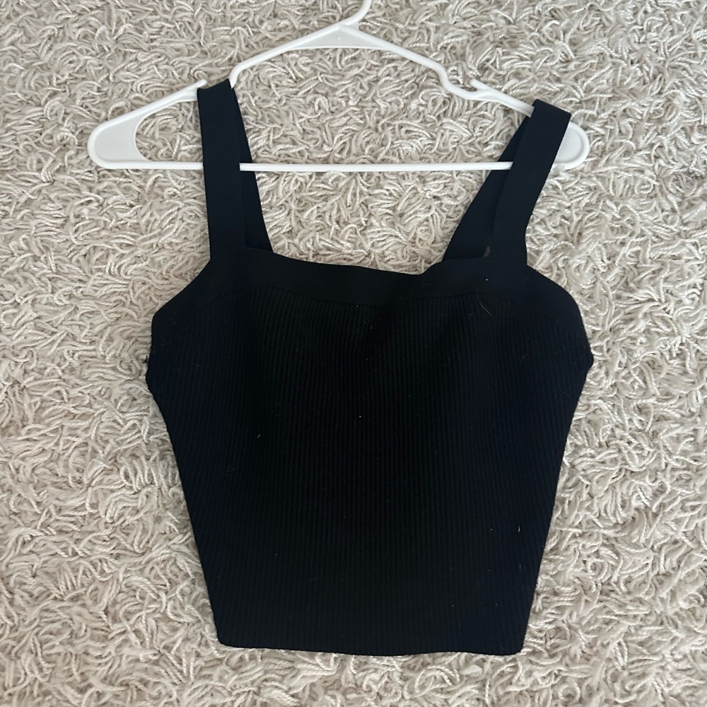 Brand New Abercrombie Black Ribbed Women's Top